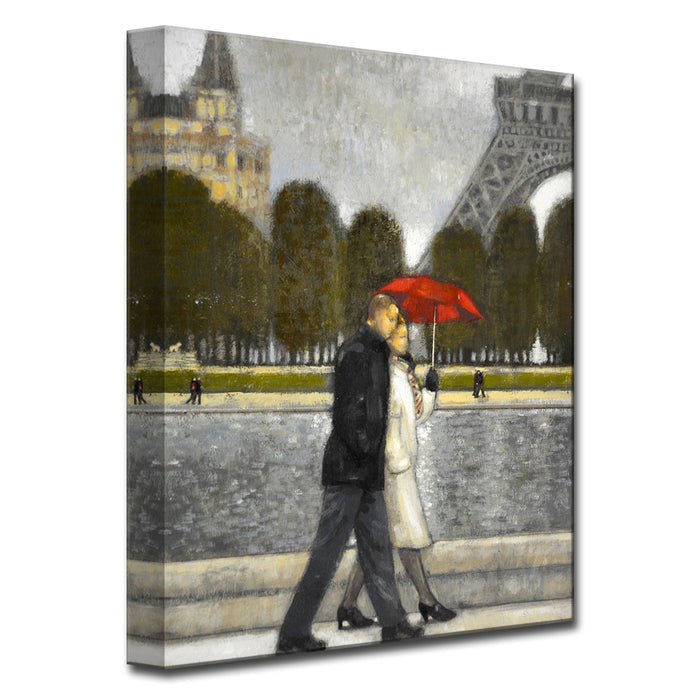 'Romantic Stroll No. 2' Wrapped Canvas Wall Art
