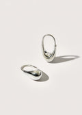 Roscida Silver Drop Hoops