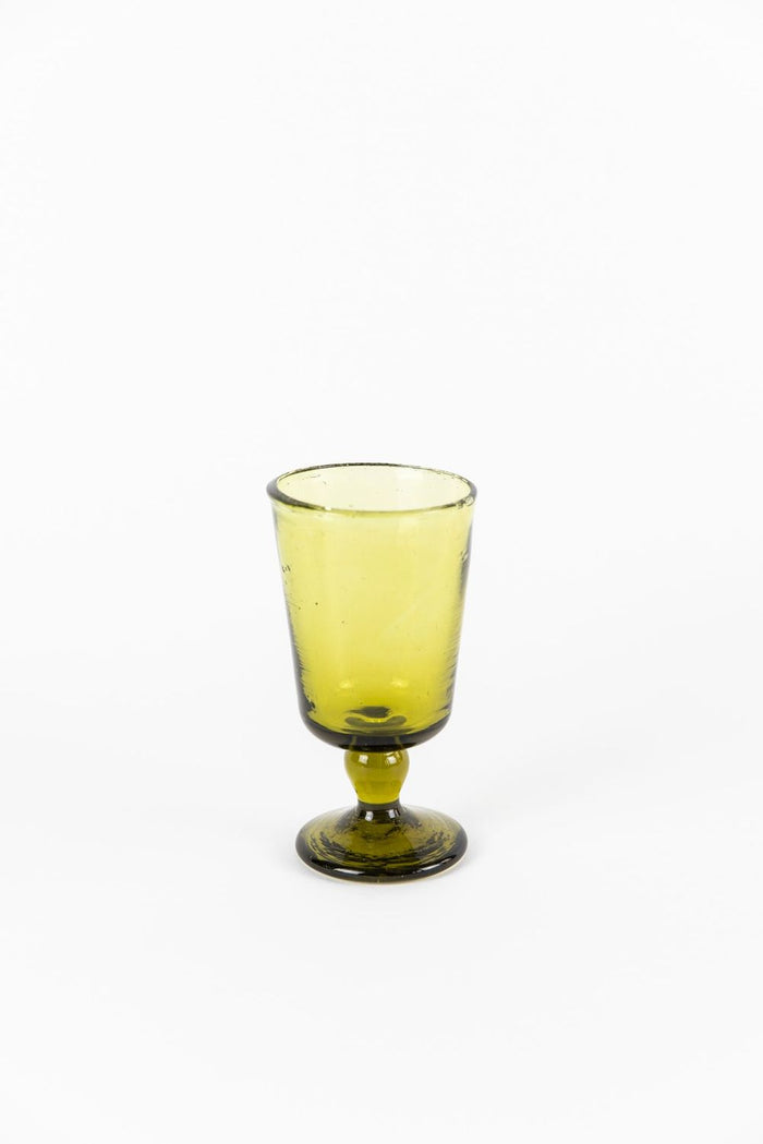Salaheddin Straight Stemmed Glass - Olive