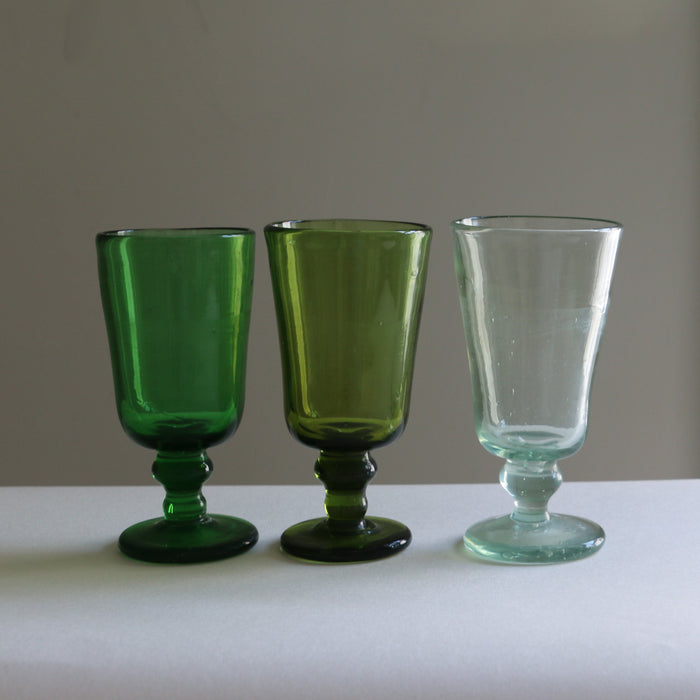 Salaheddin Straight Stemmed Glass - Olive