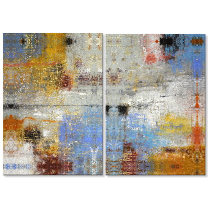 Search No. 1/2' 2 Piece Wrapped Canvas Wall Art Set