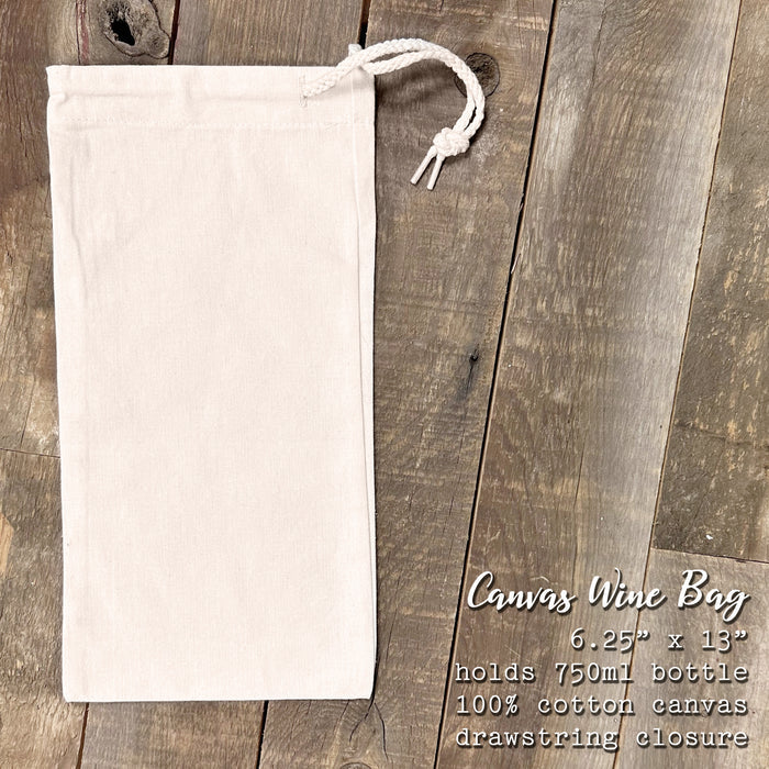 Simple Houses w/ City, State - Custom Canvas Wine Bag