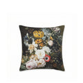 'Still Life 1815' Dark Floral Linen Cushion Cover, 50X50cm
