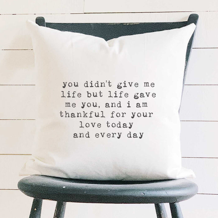 Thank You Mom - Mother's Day Square Canvas Pillow