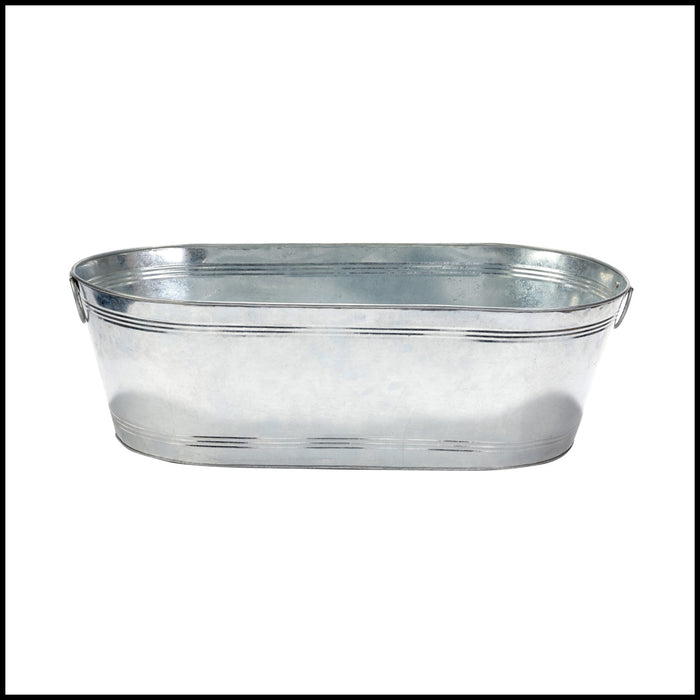 Tub 16 Gallon Galvanized Oval